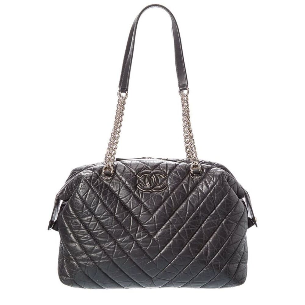 Chanel Black Quilted Leather Shoulder Bag (Authentic Pre-Loved)